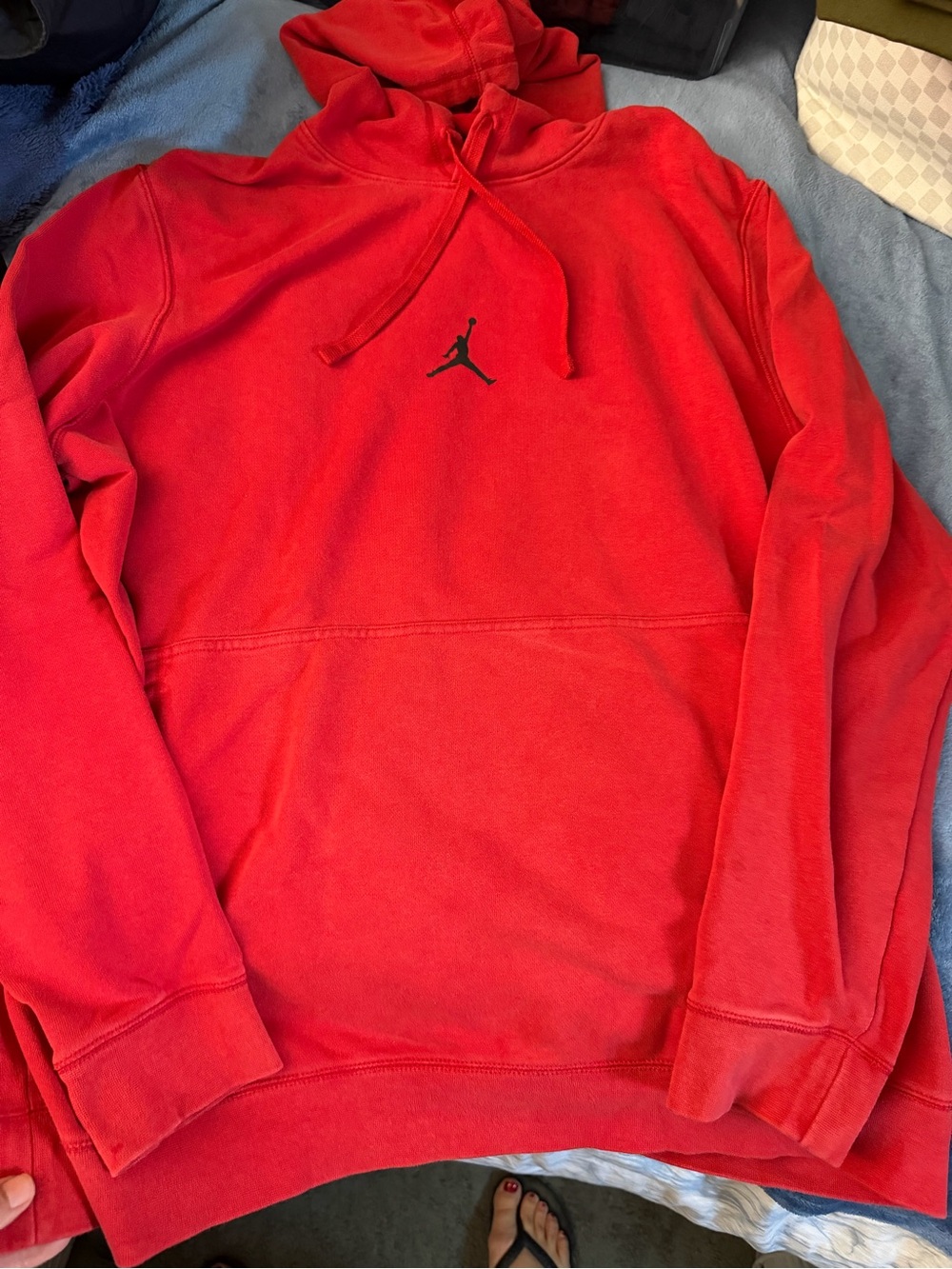 Jordan Red Pullover Hoodie - Men's xl dri fit Hoodie